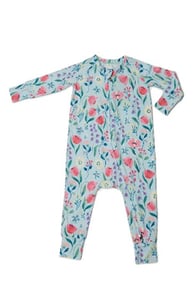 Recalled Loulou Lollipop tight-fitting pajamas - long-sleeves, bluebell print